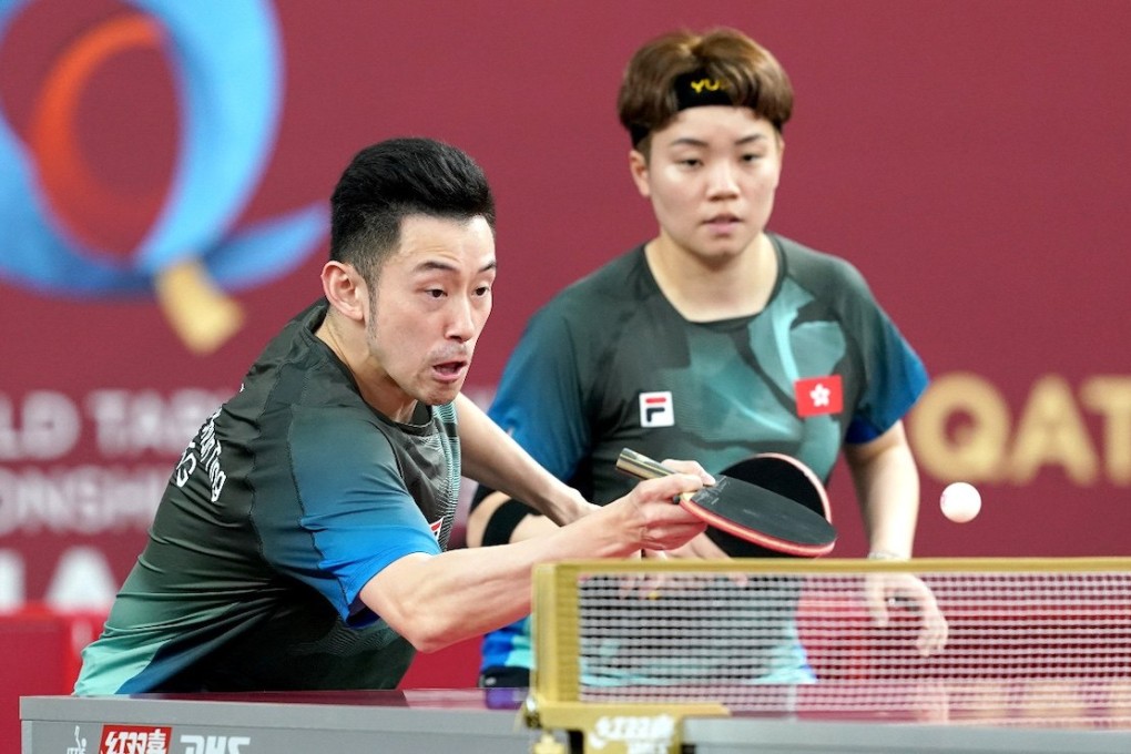Wong Chun-ting (left) and Doo Hoi-kem won their fourth World Championship bronze medal in Doha. Photo: WTT