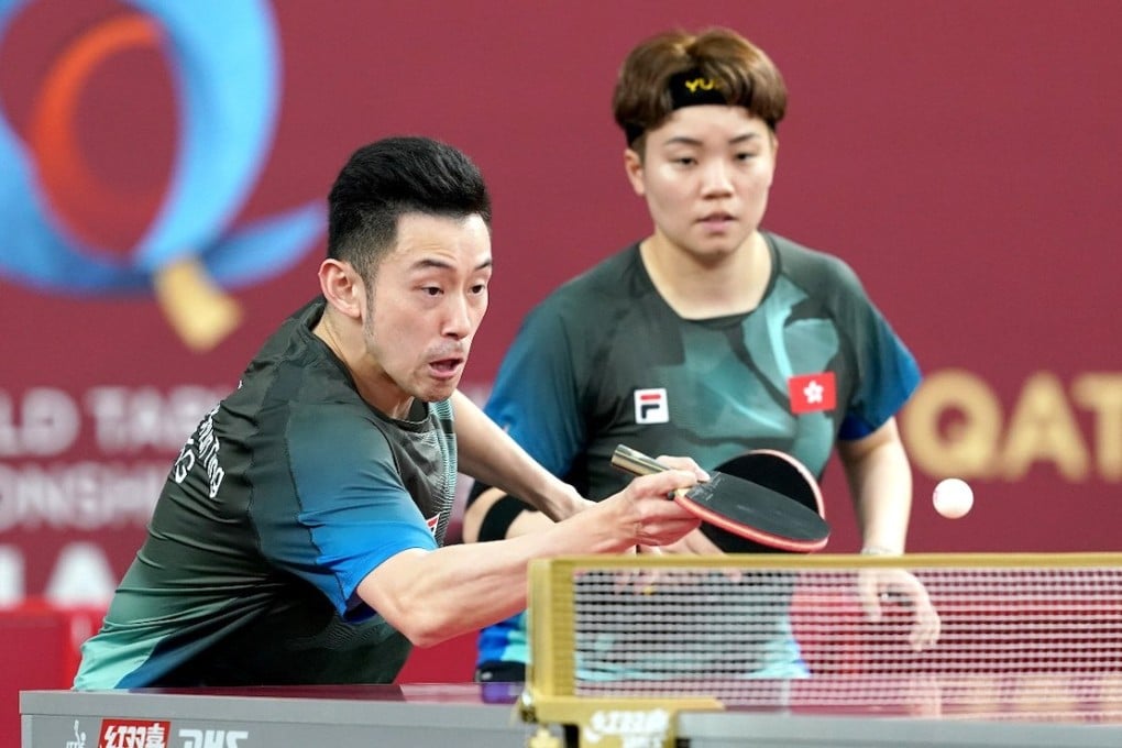 Wong Chun-ting (left) and Doo Hoi-kem won their fourth World Championship bronze medal in Doha. Photo: WTT