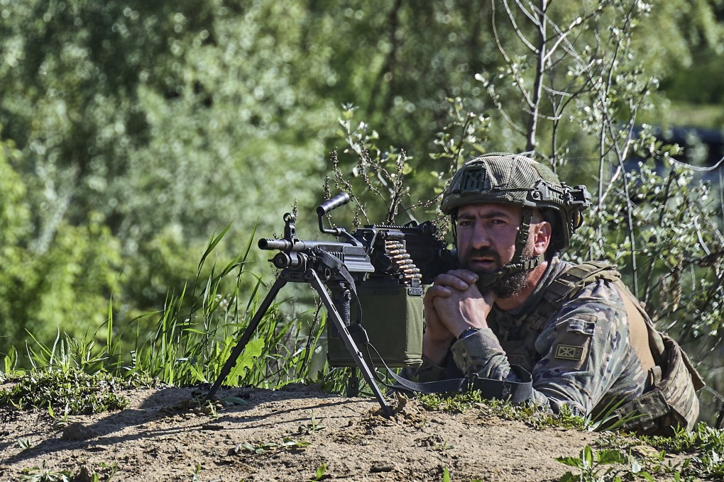 A serviceman attends training at a shooting range in Ukraine’s Kharkiv on May 24. Photo: EPA-EFE
