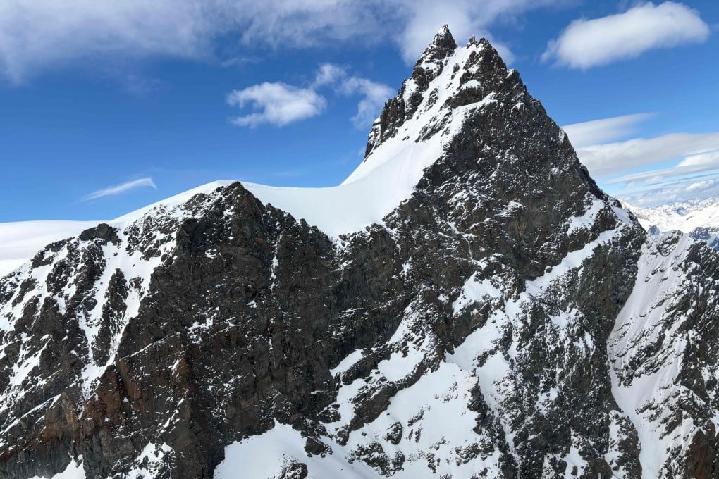The Rimpfischhorn, a 4,000-metre peak in the Valais Alps. Photo: Police Cantonale Valaisanne via AFP