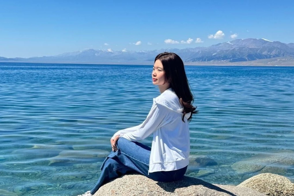 A tourist takes in the scenery at Sayram Lake, in the Xinjiang Uygur autonomous region. The region in western China plans to open up to more foreign tourism to diversify its economy. Photo: Jordy Cheah