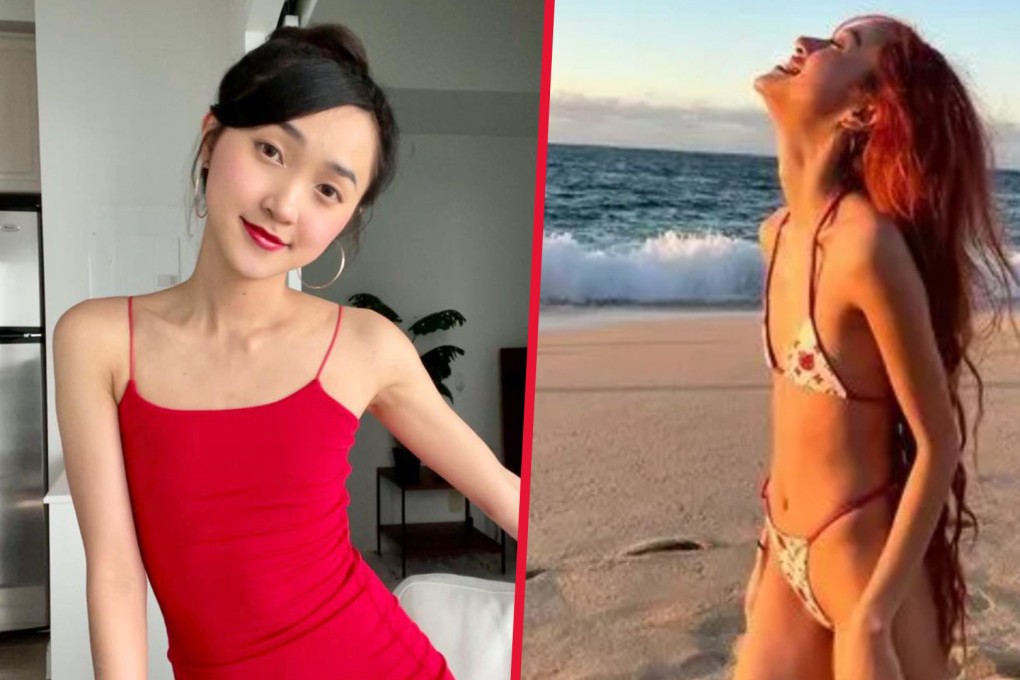 A Vietnamese-Canadian online influencer known for promoting body confidence has angered her fans by getting breast implants. Photo: SCMP composite/Facebook/YouTube
