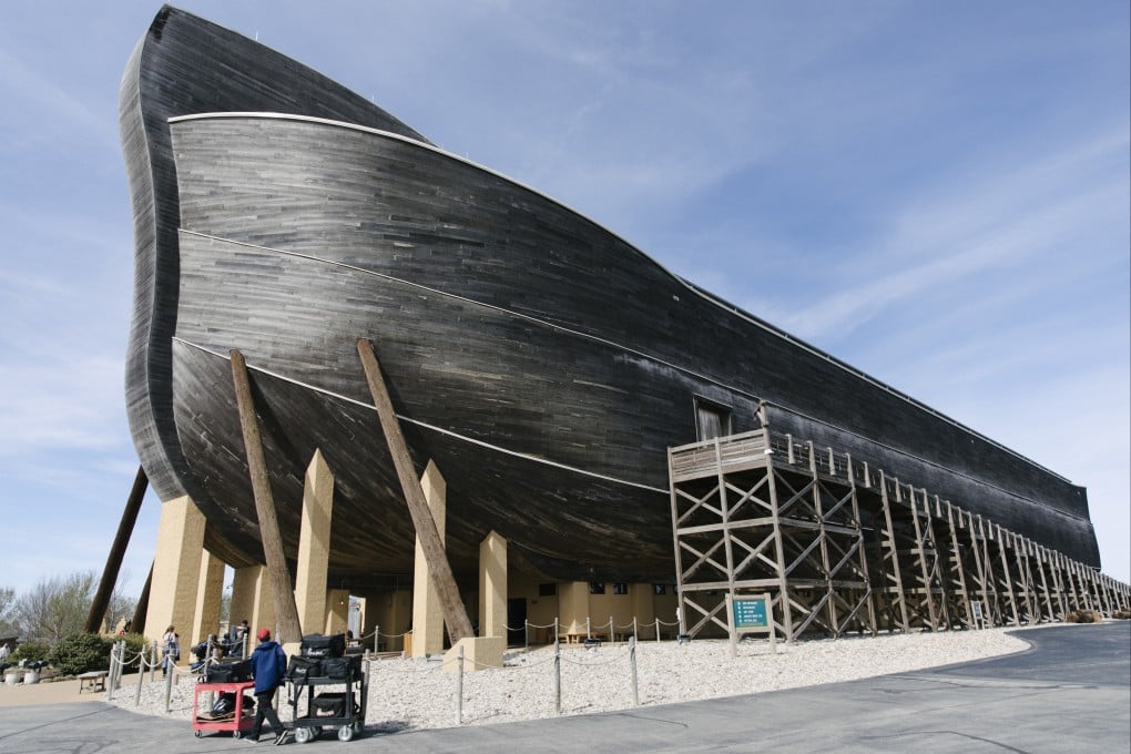 The 155-metre-long replica of Noah’s Ark is seen at the Ark Encounter in Williamstown, in the US state of Kentucky, on March 21, 2025. The attraction is run by Answers in Genesis, an organisation founded by Ken Ham that is also behind the nearby Creation Museum. Photo: AP