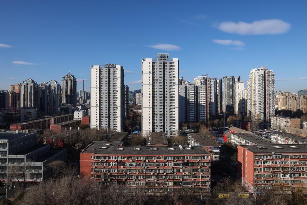 A view of homes in Beijing on December 16. The deeper value of upgrading older buildings and the surrounding infrastructure lies in long-term spillover effects, such as follow-on spending. Photo: EPA-EFE