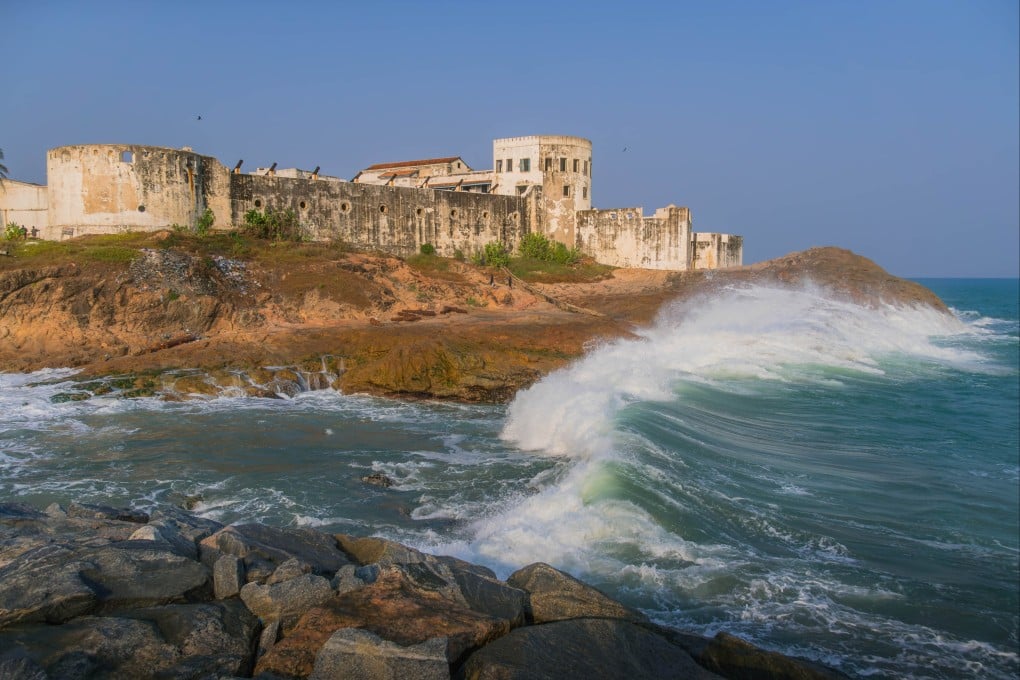 Cape Coast Castle in Ghana. Once a centre of the West African slave trade, the old fort, which attracts African-Americans seeking their roots, is under threat from coastal erosion. Photo: Shutterstock