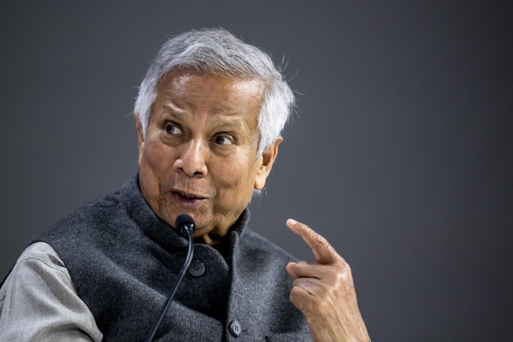 Bangladesh’s interim leader Muhammad Yunus at this year’s World Economic Forum annual meeting in Davos. Photo: AFP