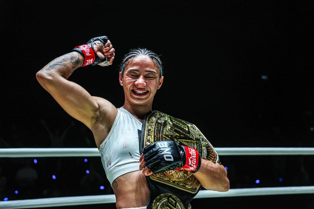 Allycia Hellen Rodrigues is set to defend her Women’s Atomweight Muay Thai title at ONE Fight Night 32. Photo: ONE Championship