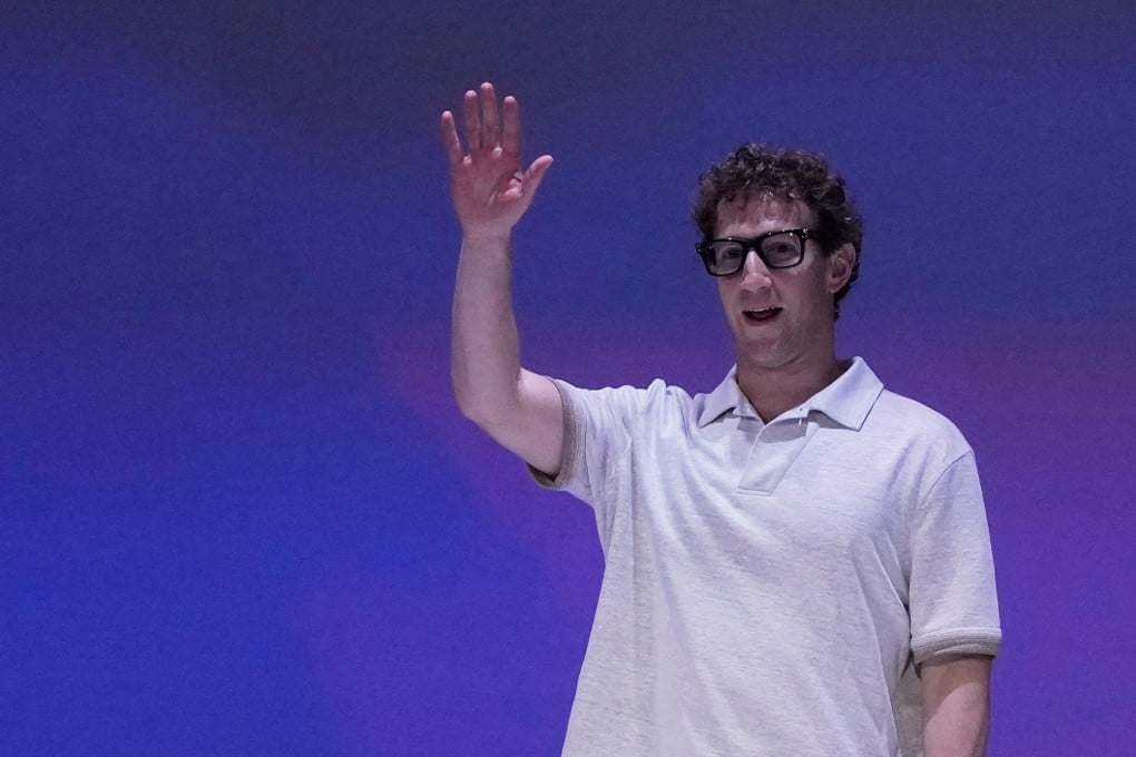 Meta Platforms founder and CEO Mark Zuckerberg attends an AI developer conference in Menlo Park, California, last month. Photo: AP