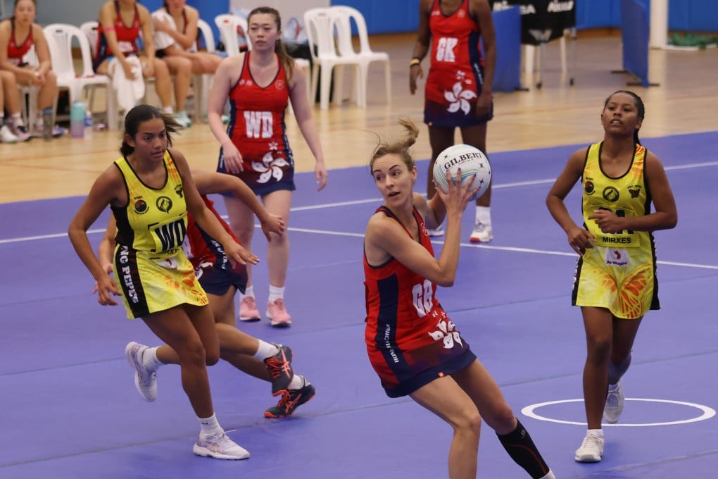 Hong Kong’s netball side in action against Papua New Guinea during the Four Nations Tournament, held at Kowloon Park Sports Centre last year. Photo: Yik Yeung-man