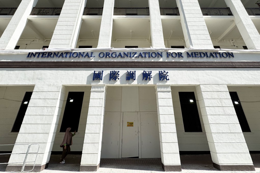 A view of the old Wan Chai Police station being converted into the International Organisation for Mediation headquarters on May 13. Photo: Stanley Shin