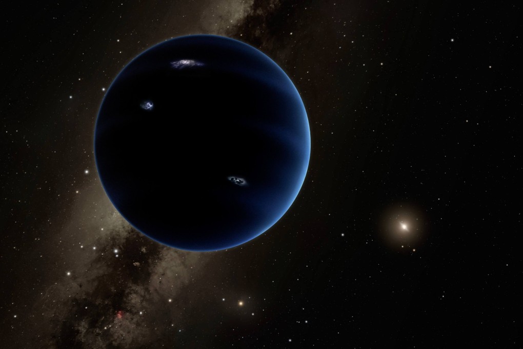 An artist’s concept illustration shows a distant view from ‘Planet Nine’ back towards the sun. Photo: Caltech via AFP