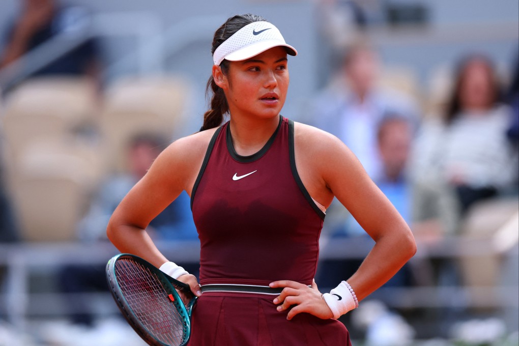 Britain’s Emma Raducanu said she felt uncomfortable during her defeat by holder Iga Swiatek. Photo: Reuters