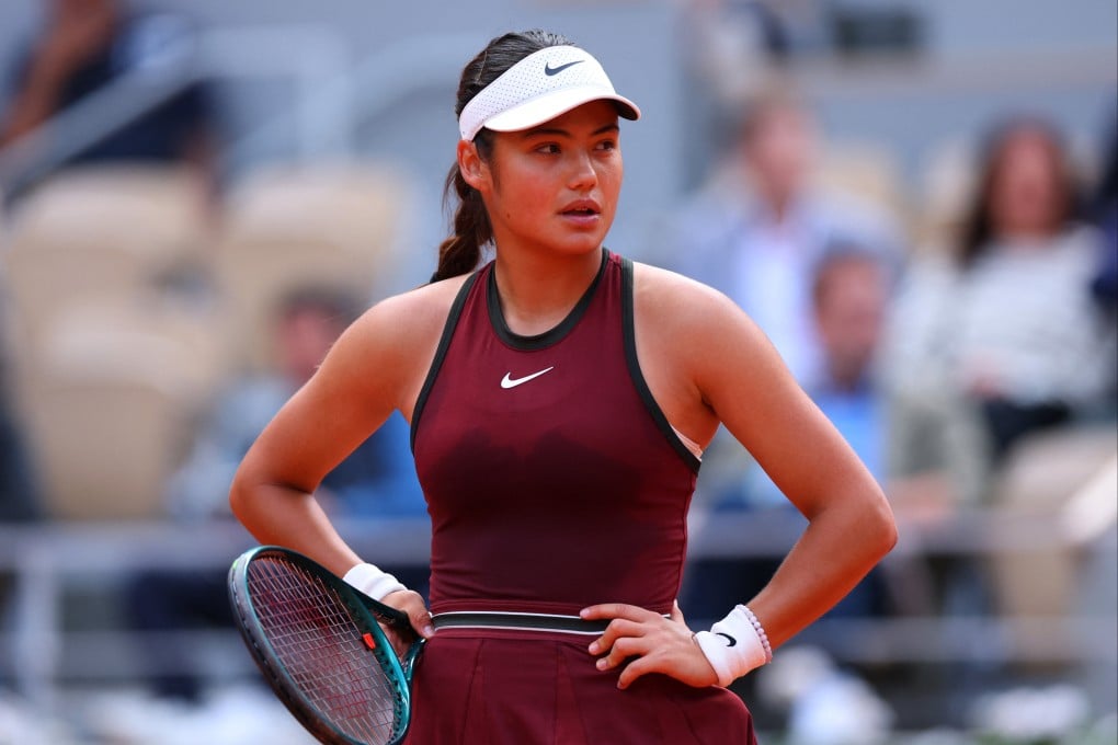 Britain’s Emma Raducanu said she felt uncomfortable during her defeat by holder Iga Swiatek. Photo: Reuters