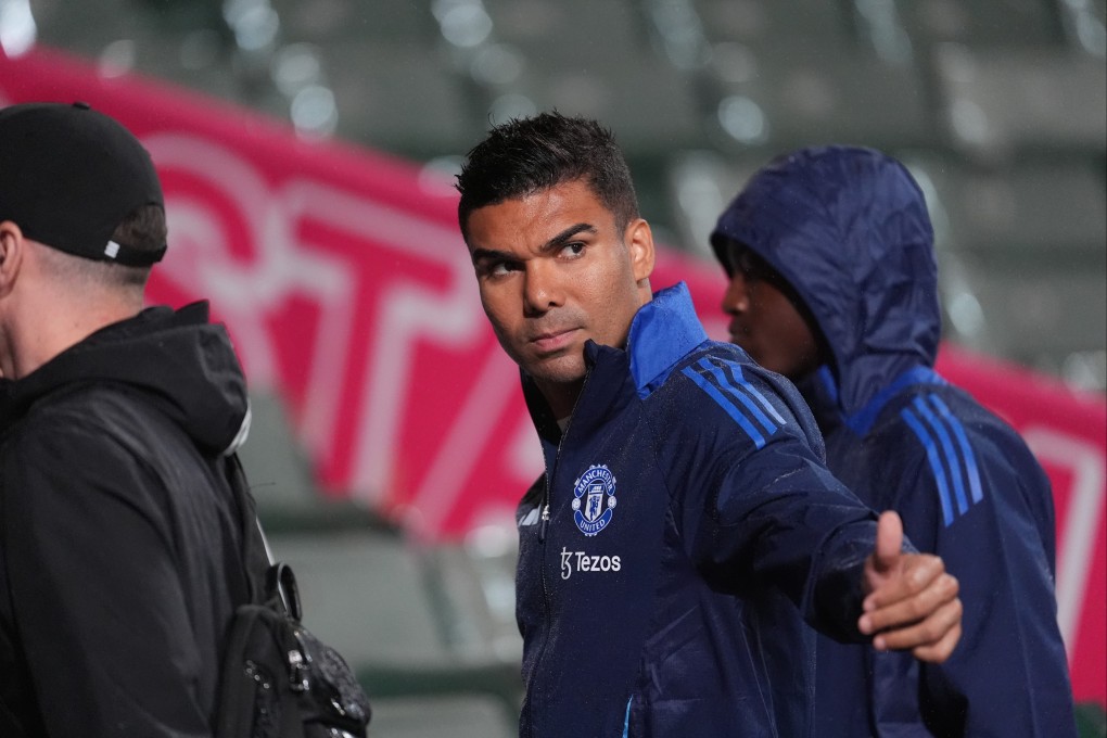 Casemiro acknowledges fans during a training session at Hong Kong Stadium on Thursday. Photo: Elson Li