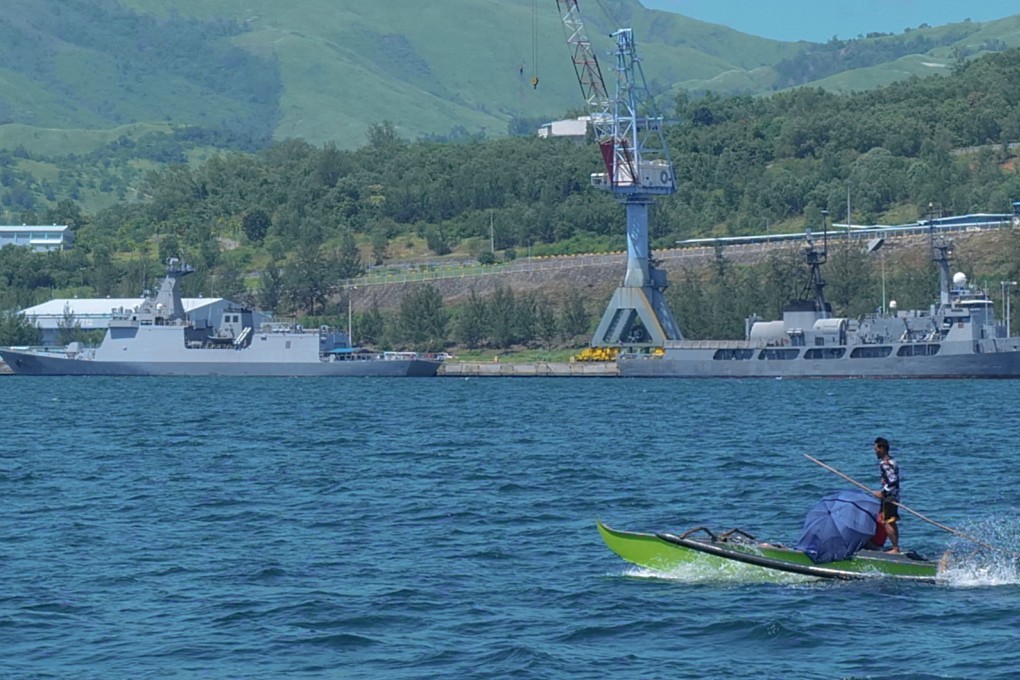 Philippine Navy vessels docked at Subic Bay in Zambales. Photo: Jeoffrey Maitem