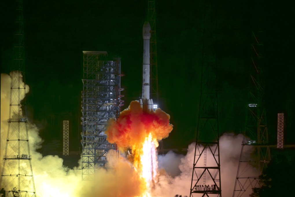 China’s Tianwen-2 probe, atop a Long March-3B carrier rocket, lifts off from the Xichang Satellite Launch Center in southwest China’s Sichuan Province, on Thursday. China launched its first asteroid sample-return mission, an endeavour to shed light on the formation and evolution of asteroids and the early solar system. Photo: Xinhua