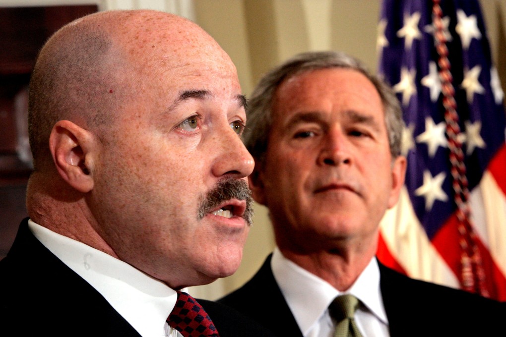 Bernard Kerik and then US president George W. Bush in 2004. File photo: Reuters