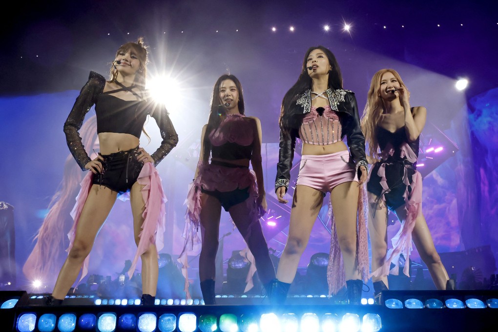 Blackpink members perform at the 2023 Coachella Valley Music and Arts Festival in California. Photo: Getty Images/AFP