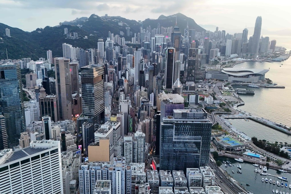 An aerial view of Hong Kong on May 19, 2025. Photo: AFP