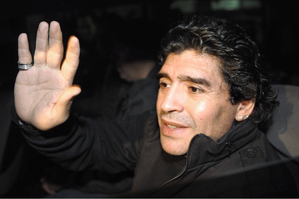 Argentinian football legend Diego Maradona in 2008. File photo: AFP