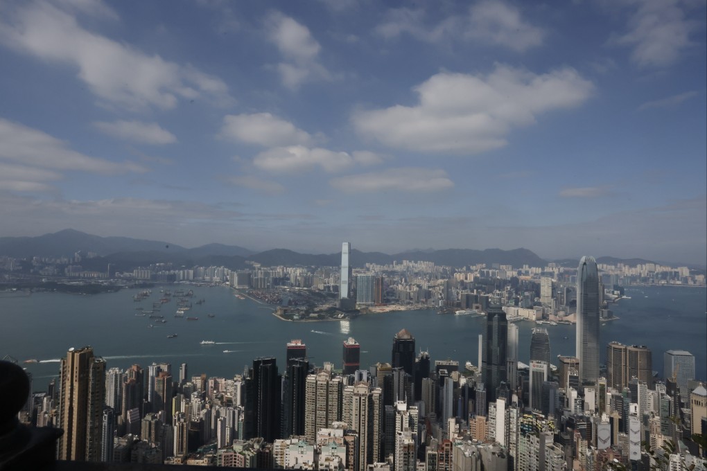 A view of the Hong Kong skyline from The Peak. Photo: Jonathan Wong