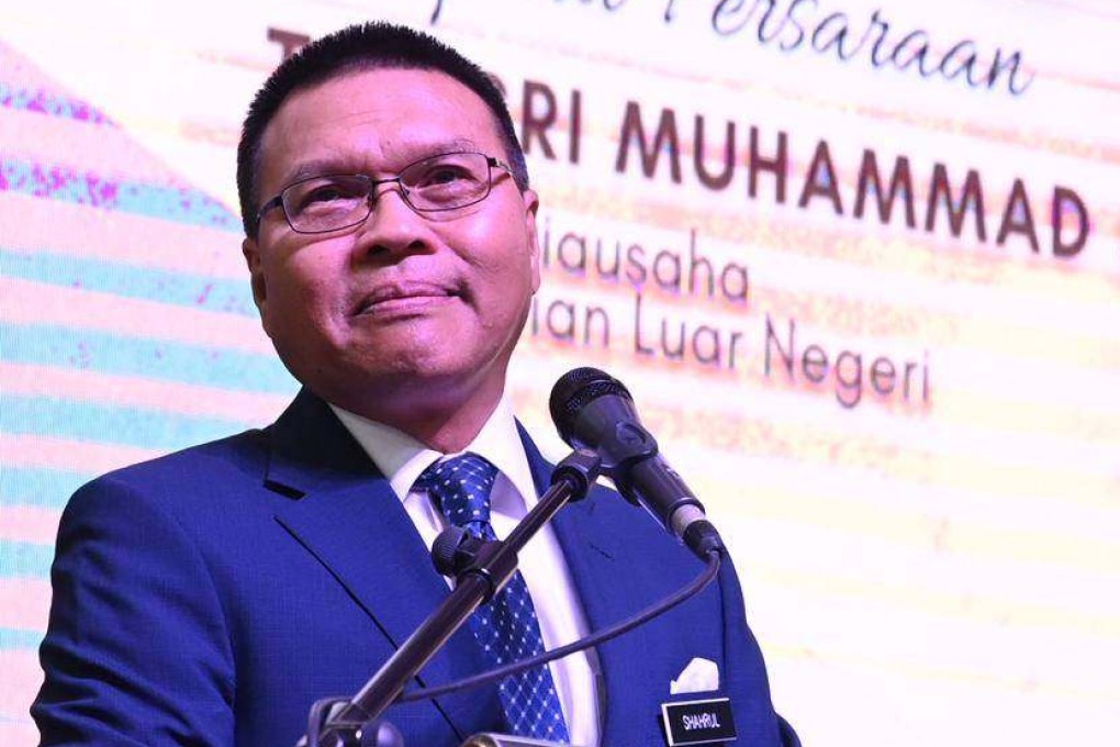 Shahrul Ikram Yaakob at his retirement ceremony in 2022. Photo: Facebook/Wisma Putra