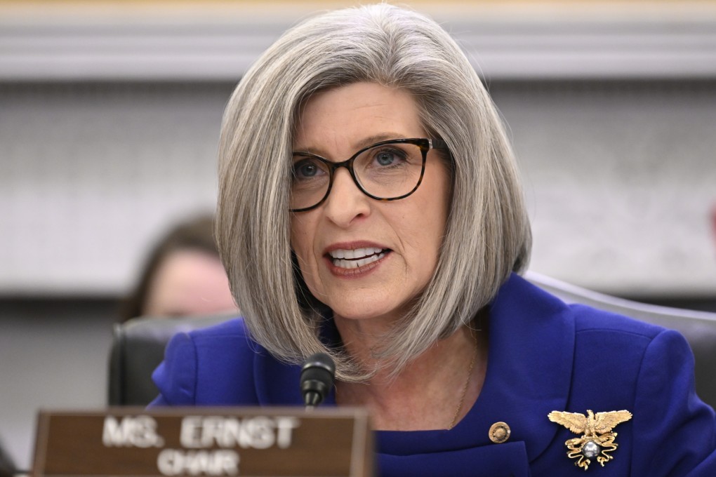 US Senator Joni Ernst speaks at a hearing on Capitol Hill in January. Photo: AP