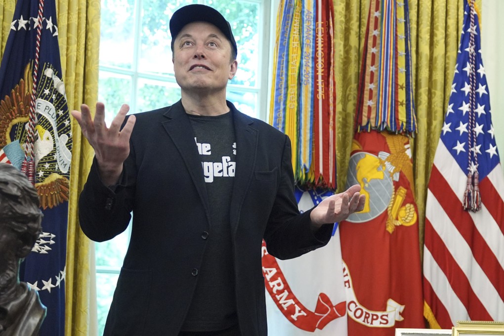 Elon Musk speaks during a news conference at the White House on May 30. Photo: AP