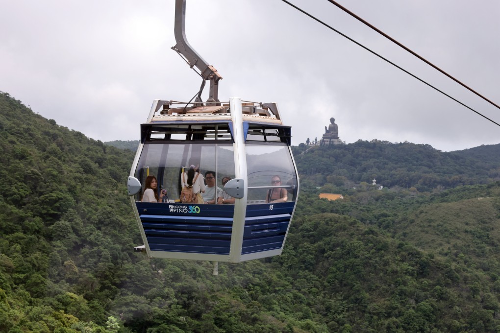 The Ngong Ping 360 attraction features a 5.7km-cable car system offering a 25-minute journey. Photo: Nora Tam