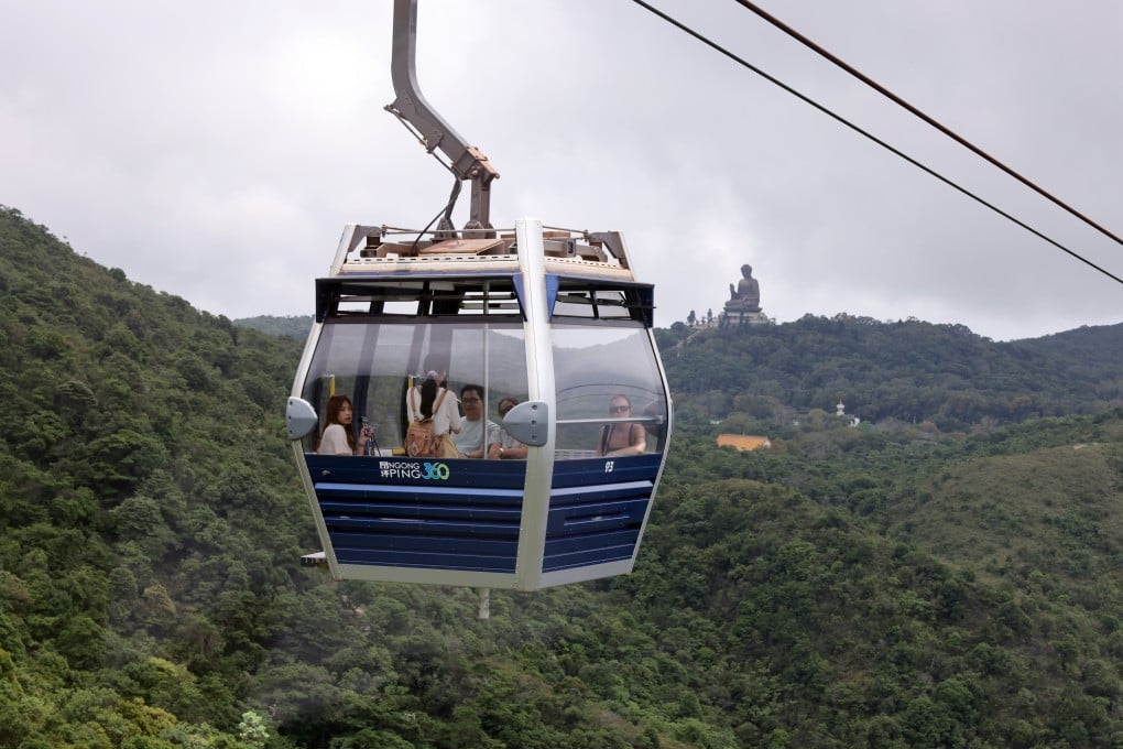 The Ngong Ping 360 attraction features a 5.7km-cable car system offering a 25-minute journey. Photo: Nora Tam