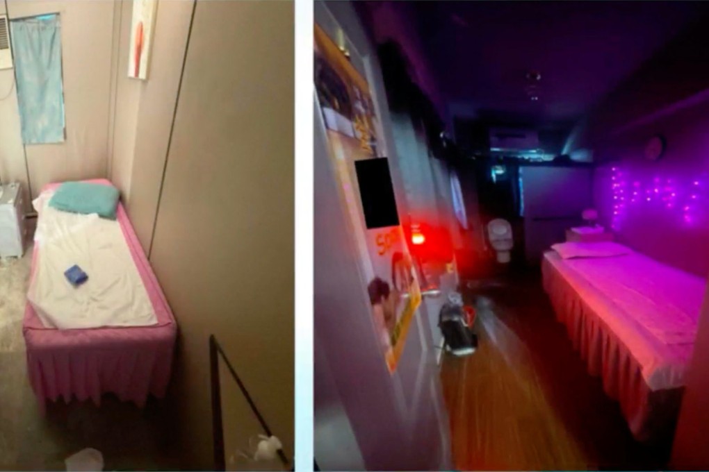 The operation targeted individuals renting units to solicit clients in public, those violating their conditions of stay by providing illegal services, and people offering illegal massages and sex services under the guise of being masseuses. Photo: SCMP