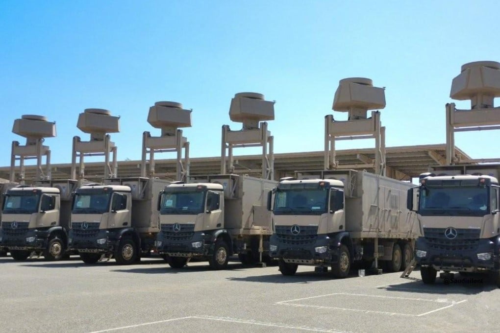 China Aerospace Science and Industry Corporation’s LW-30, also known as Silent Hunter, is a truck-mounted laser defence weapon system that can form a multi-vehicle network via datalink. Photo: Handout