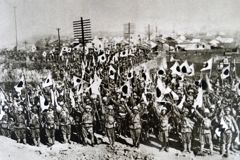 Japanese troops in Nanking, now known as Nanjing, after conquering the city in 1937. Photo: Universal Images Group via Getty Images