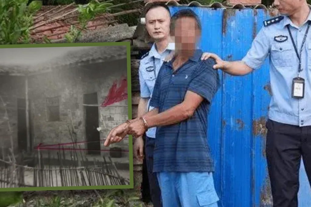 A Chinese man who killed his mother and girlfriend was caught after 32 years on the run while living with his brother’s wife and starting a family. Photo: SCMP composite/CCTV/news.chengdu.cn
