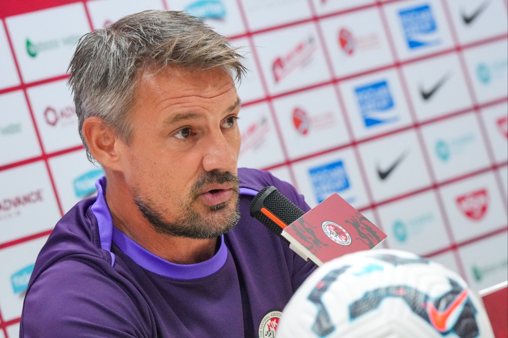 Hong Kong head coach Ashley Westwood was forced to defend his selection to the press. Photo: May Tse