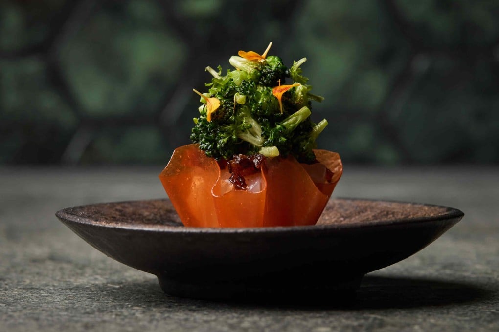 A riff on classic Cantonese stir-fried scallops and broccoli by Tony Mok of Path, one of the young chefs pushing the boundaries of Hong Kong cuisine. Photo: Path