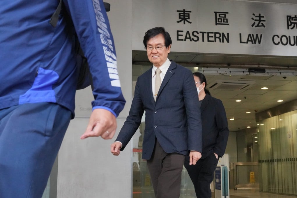 Veteran movie producer Raymond Wong Pak-ming leaves the Eastern Court, Photo: May Tse