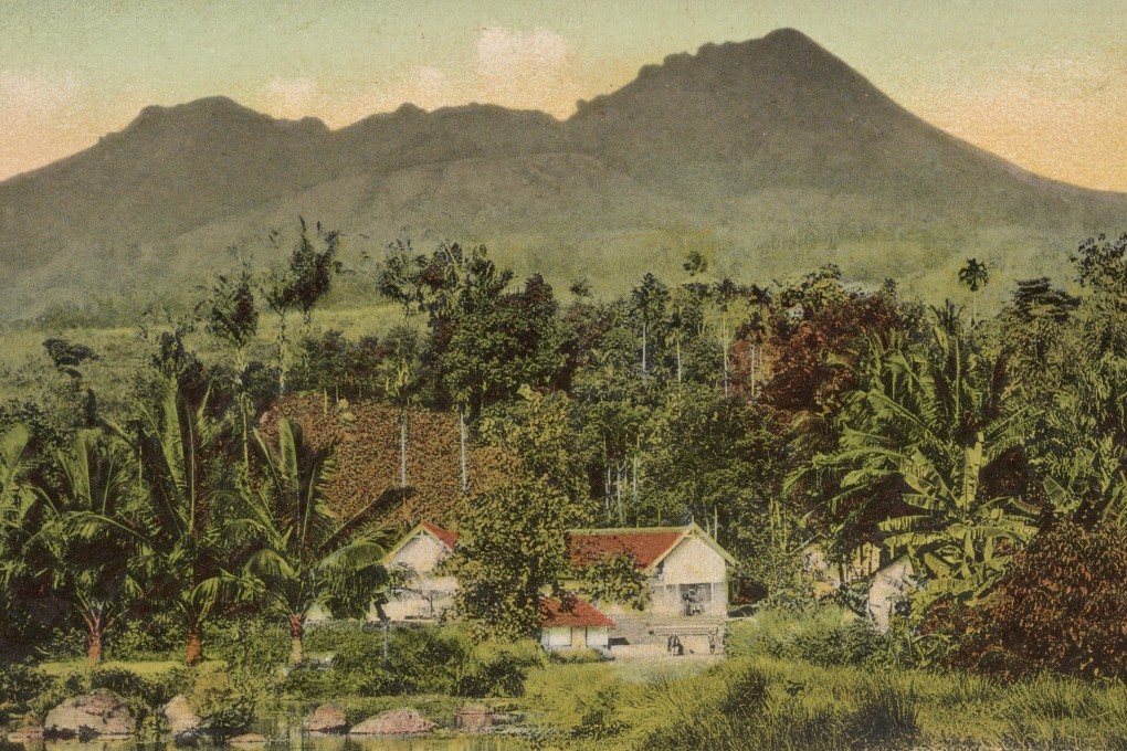 A postcard from 1904 shows Hotel van Horck near Garut, Java, Indonesia. Photo: Getty Images