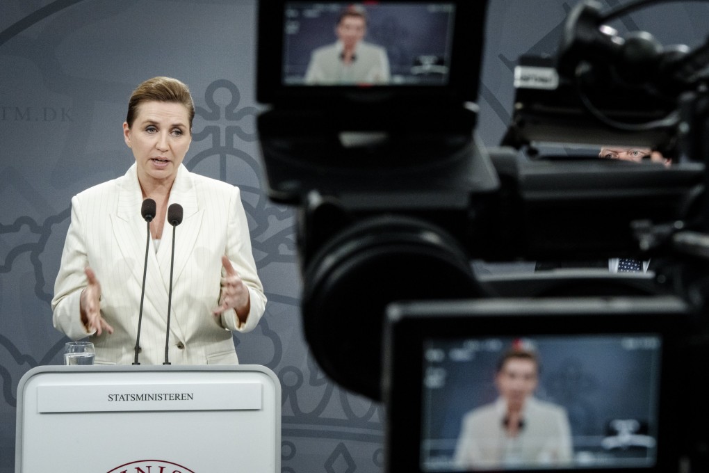 Denmark’s Prime Minister Mette Frederiksen said her government would start talks with universities to have full-face veils removed. Photo: EPA-EFE
