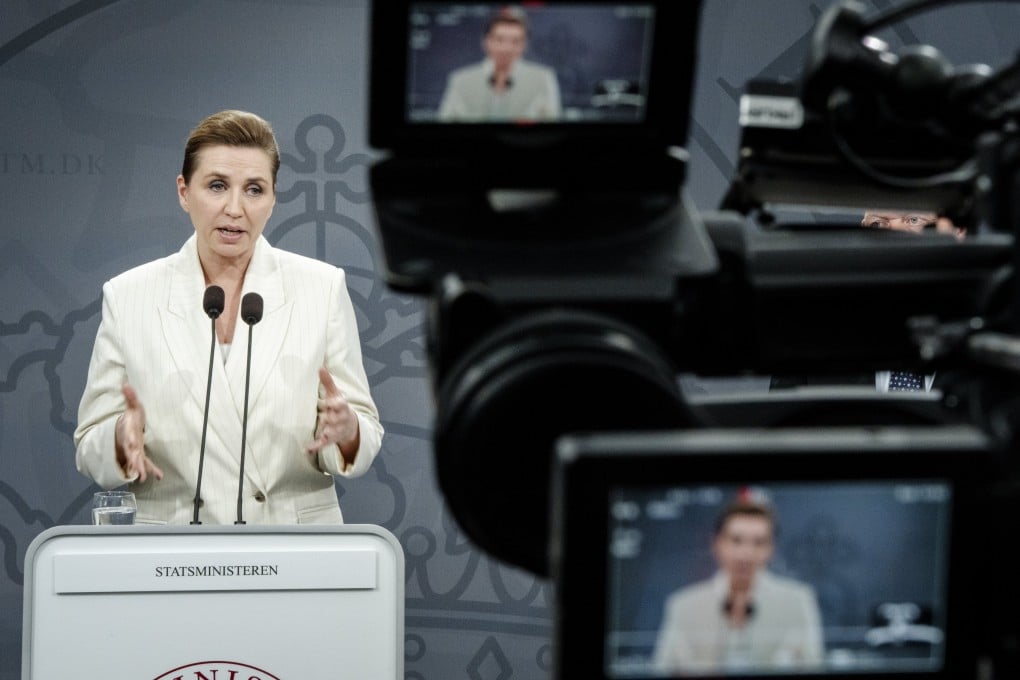 Denmark’s Prime Minister Mette Frederiksen said her government would start talks with universities to have full-face veils removed. Photo: EPA-EFE