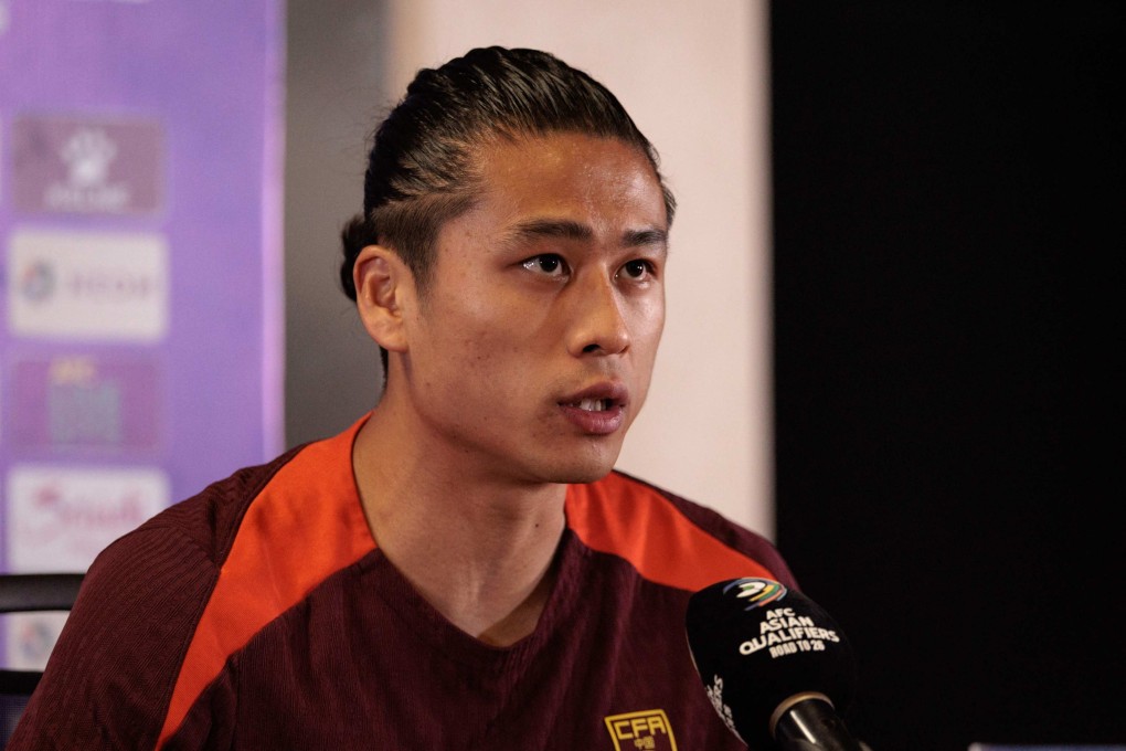 China’s Zhang Yuning, who could be paired with young striker Wang Yudong against Indonesia, said the team are preparing “like normal”. Photo: AFP