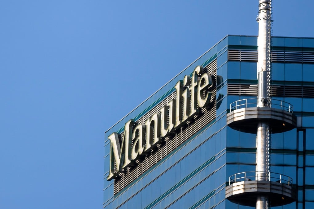 Manulife’s logo is displayed atop Lee Garden One in Causeway Bay, Hong Kong, on June 29, 2019. Photo: Shutterstock