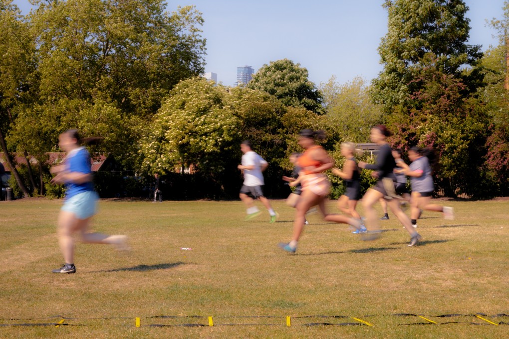 Baes FC players training in Weavers Fields. Photo: Bella Galliano - Hale