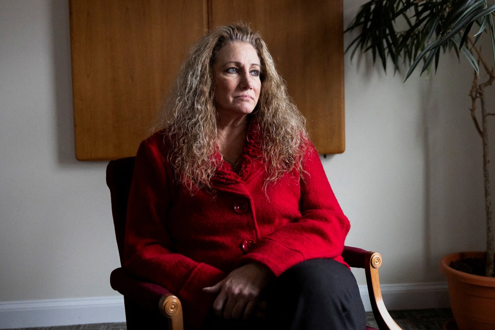 Marlean Ames sits for a portrait in the office of Edward Gilbert, her lawyer, in Akron, Ohio, in February. Photo: Reuters