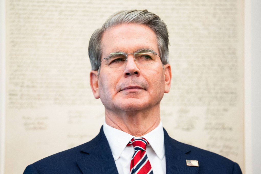 US Secretary of Treasury Scott Bessent looks on during a press conference in the Oval Office in May. Photo: AFP