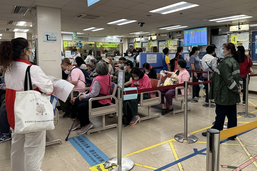People queue up at the pharmacy of Queen Elizabeth Hospital. Authorities announced a series of measures to reform the subsidisation structure of public healthcare services in March. Photo: Jelly Tse
