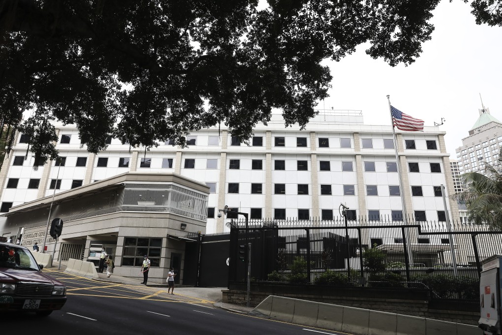 The US consulate in Central. The US government has started revoking visas and threatening students with deportation. Photo: K. Y. Cheng