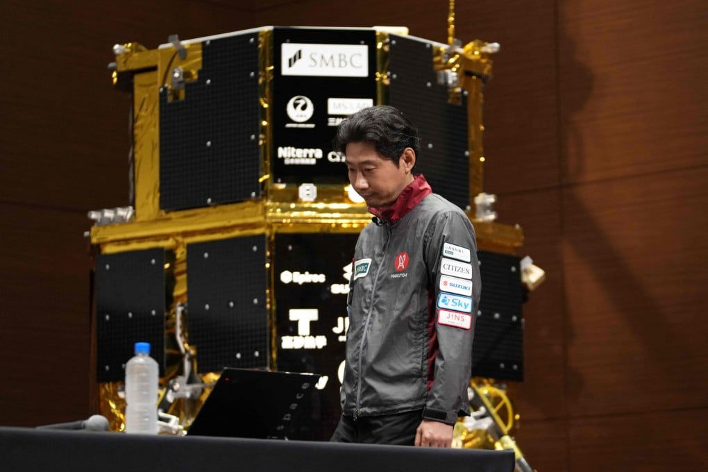 Takeshi Hakamada, CEO of ispace, attends a press conference in Tokyo on Friday. Photo: AFP