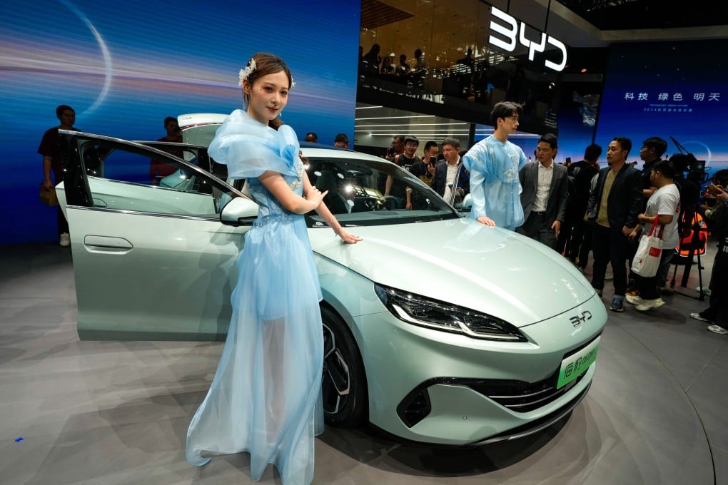 The BYD Seal 06 can self-park and has voice-activated recognition capability, enhancing its competitiveness in the sub-US$20,000 segment. Photo: AP