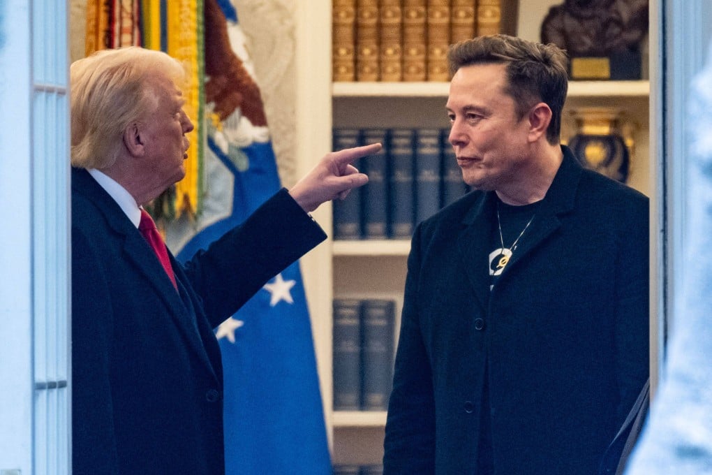 US President Donald Trump and Elon Musk in March, months before their public row. File photo: AFP